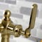 Kingston Brass KSD3547KL Single-Handle Bathroom Faucet with Push Pop-Up, Brushed Brass KSD3547KL - alternate 2